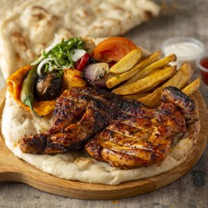 نص دجاج عالفحم